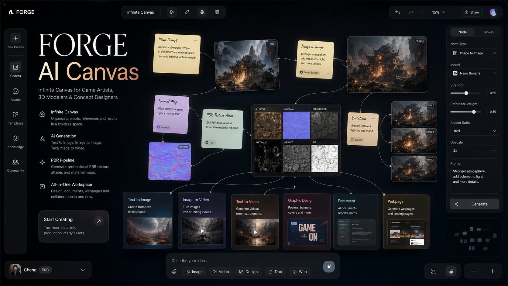 FORGE AI Canvas 产品预览